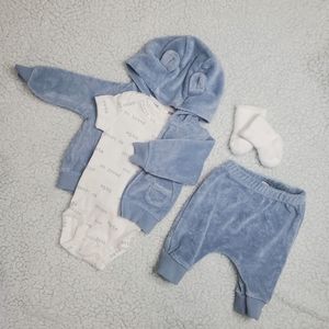Carter's Blue Onesie Matching Set
